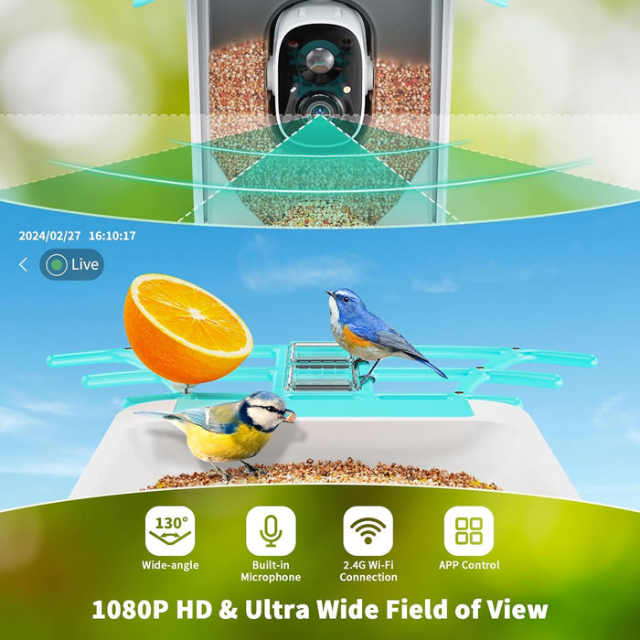 Smart Bird Feeder Camera | solar panel