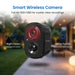 Smart wireless camera with night vision and 1080p Full HD capabilities,