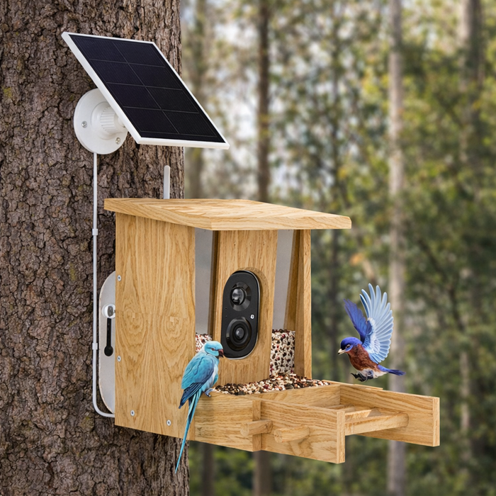 Smart Bird Feeder Camera N007 | solar panel