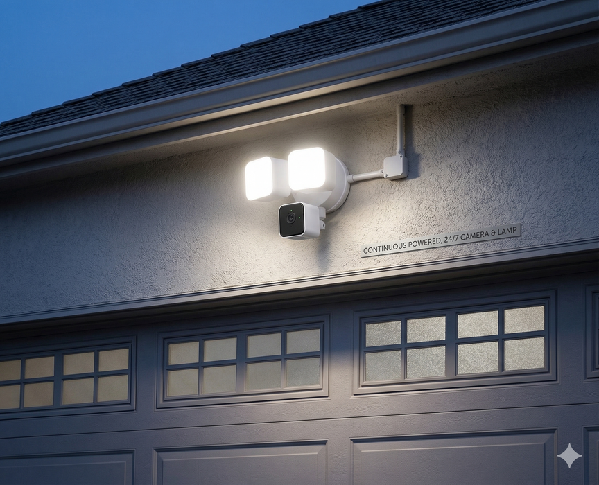 Wired CL1-AI: The Ultimate 2K Smart Floodlight Camera with 360° AI Tracking