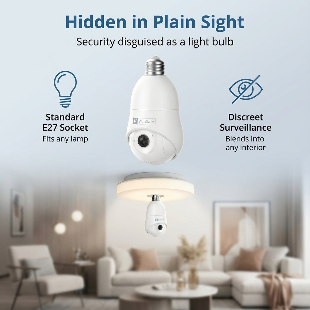 LB Light Bulb Camera Unique Design