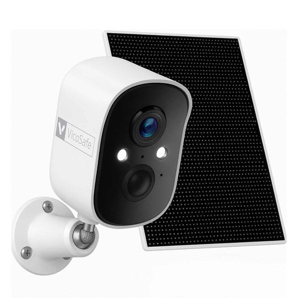 Wireless Camera X83/CG8 Solar Panel | White — VicoSafe